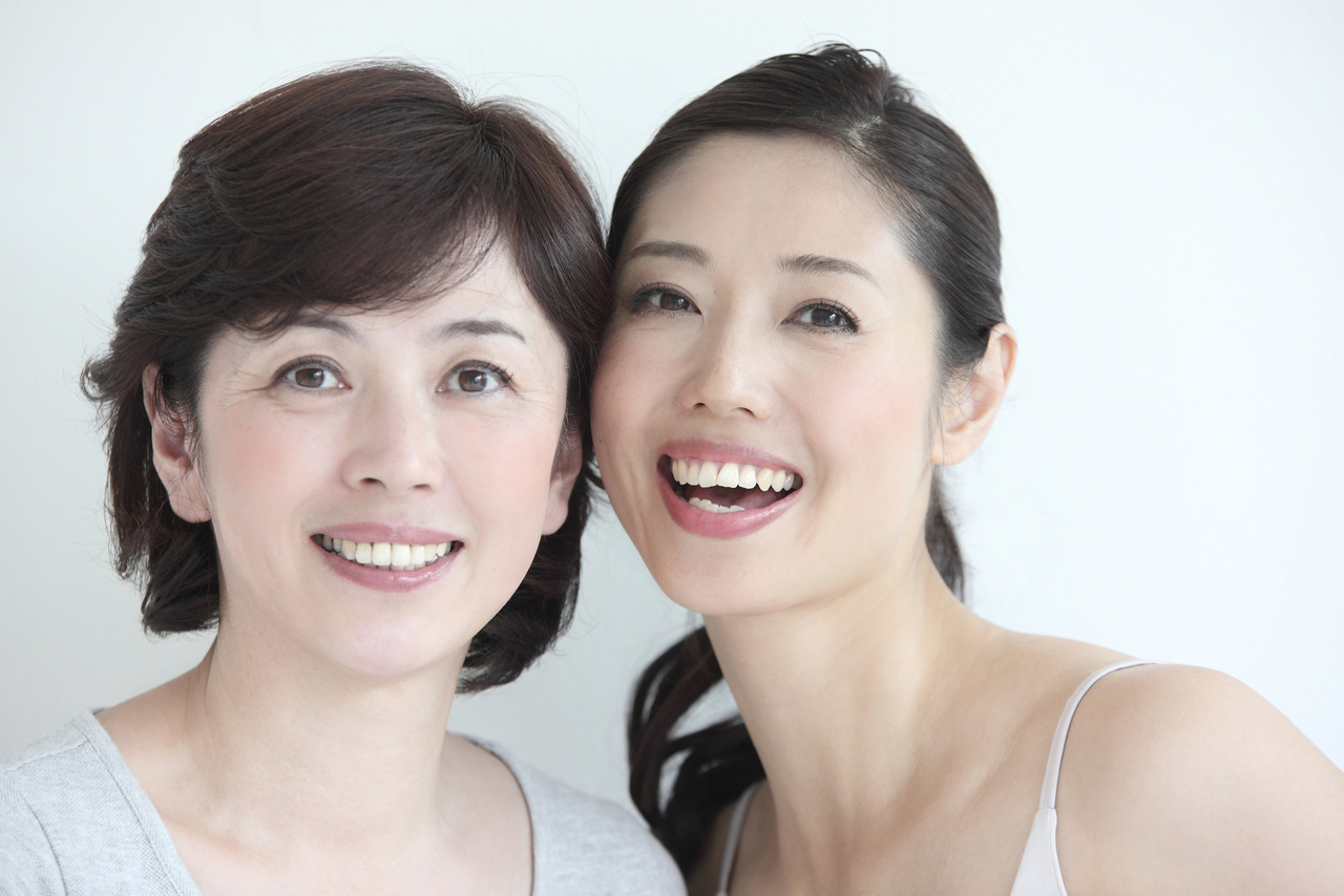 女性の笑顔